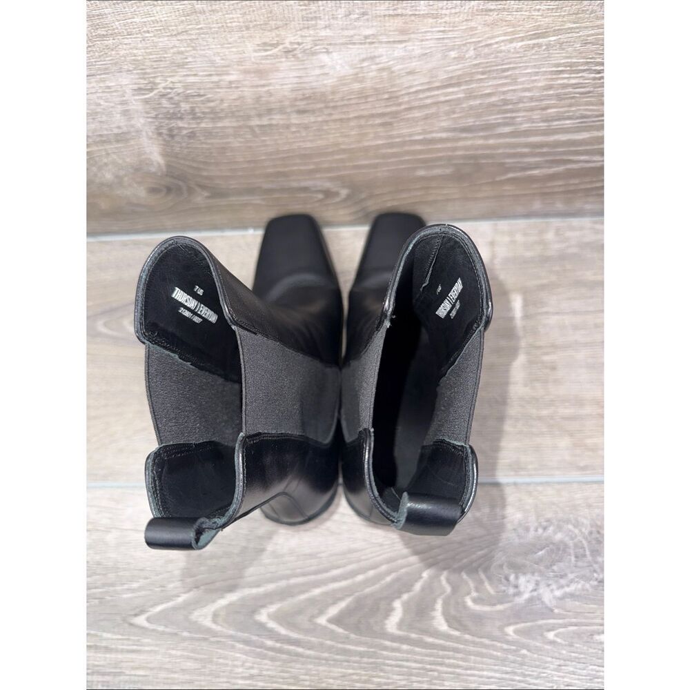 Thursday Boot Co SoHo Women’s S 7 Black Leather 3” Heel Pull On Chelsea Boots - Picture 5 of 11
